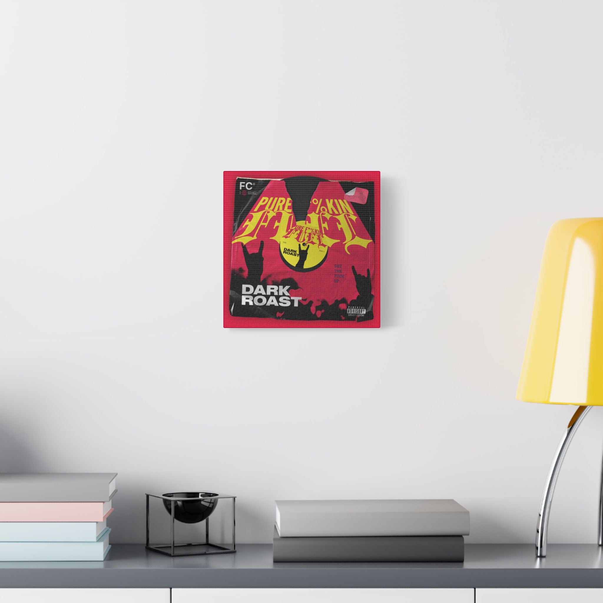 Pure F*%kin' Fuel Vinyl Satin Canvas Stretched | Wall Art