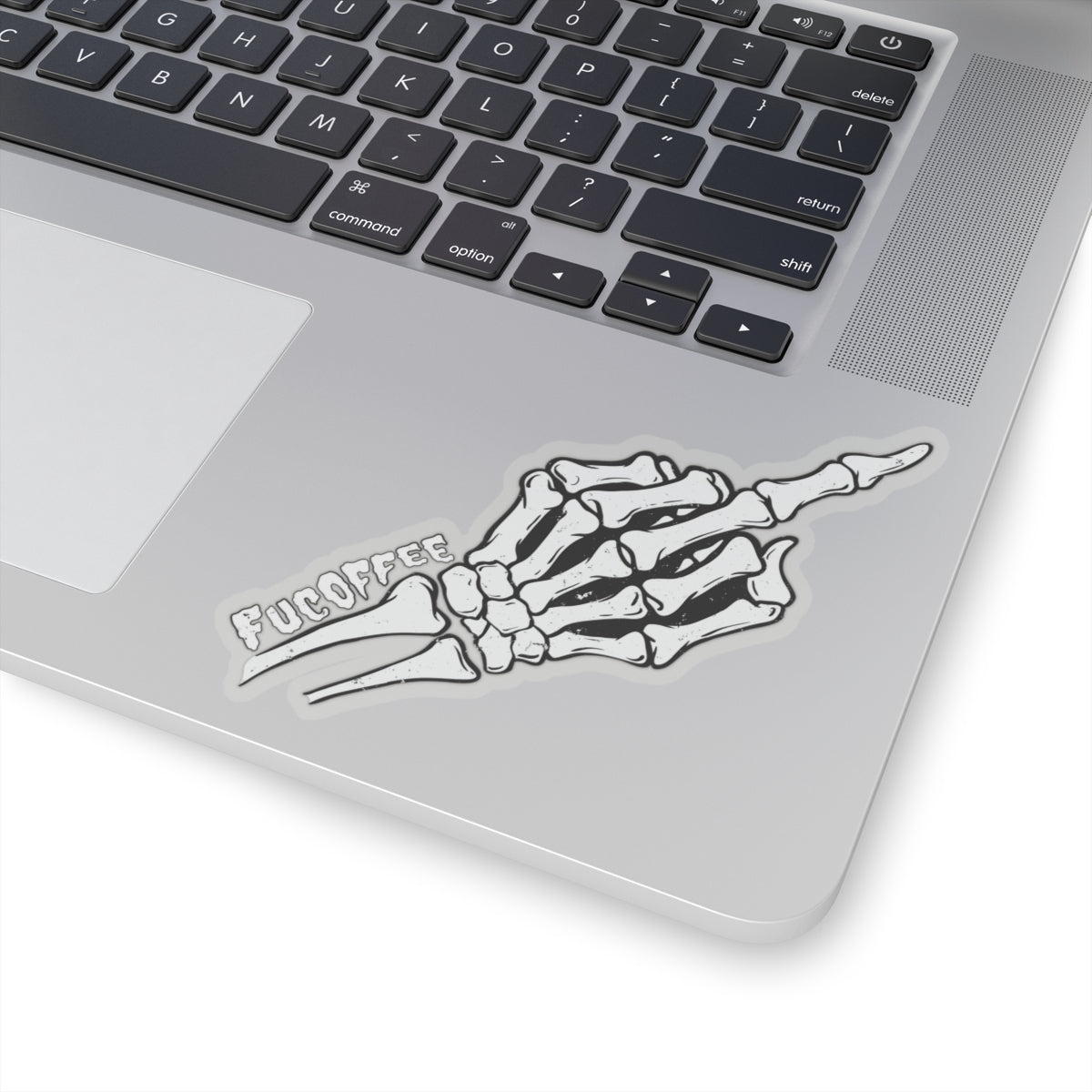 Skeleton Middle Finger Sticker