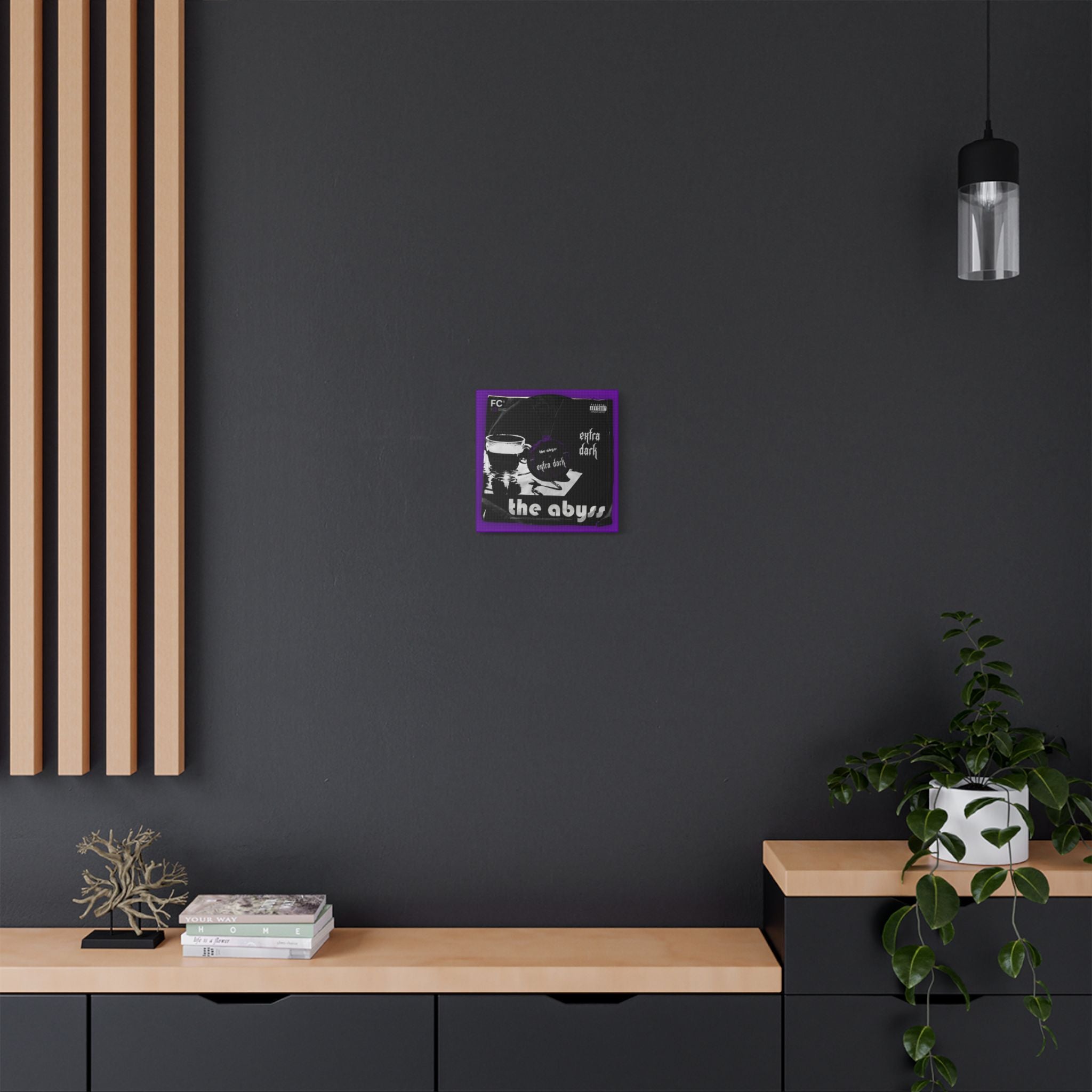 The Abyss Vinyl Satin Canvas Stretched | Wall Art