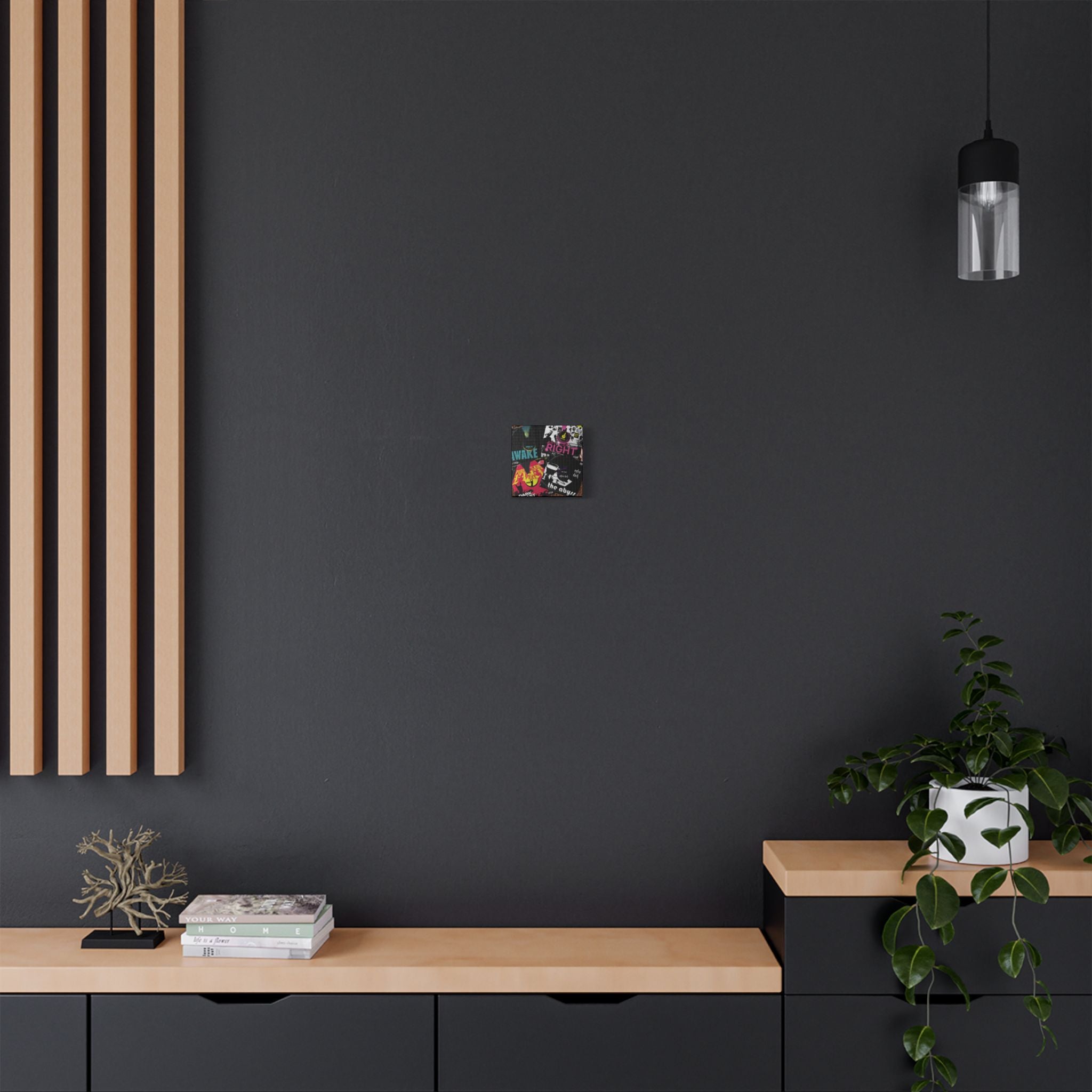The Full Discography Collage Satin Canvas Stretched | Wall Art