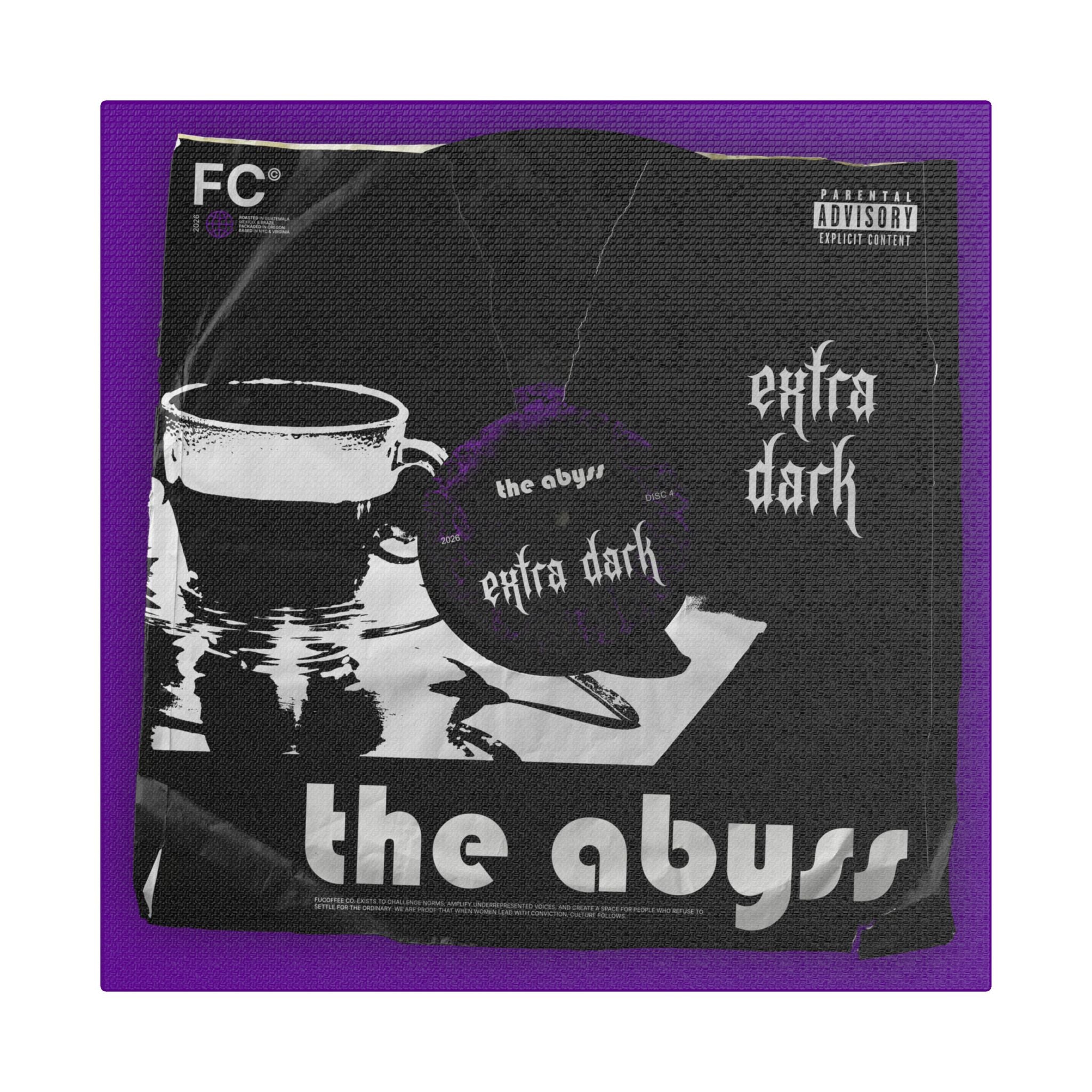 The Abyss Vinyl Satin Canvas Stretched | Wall Art