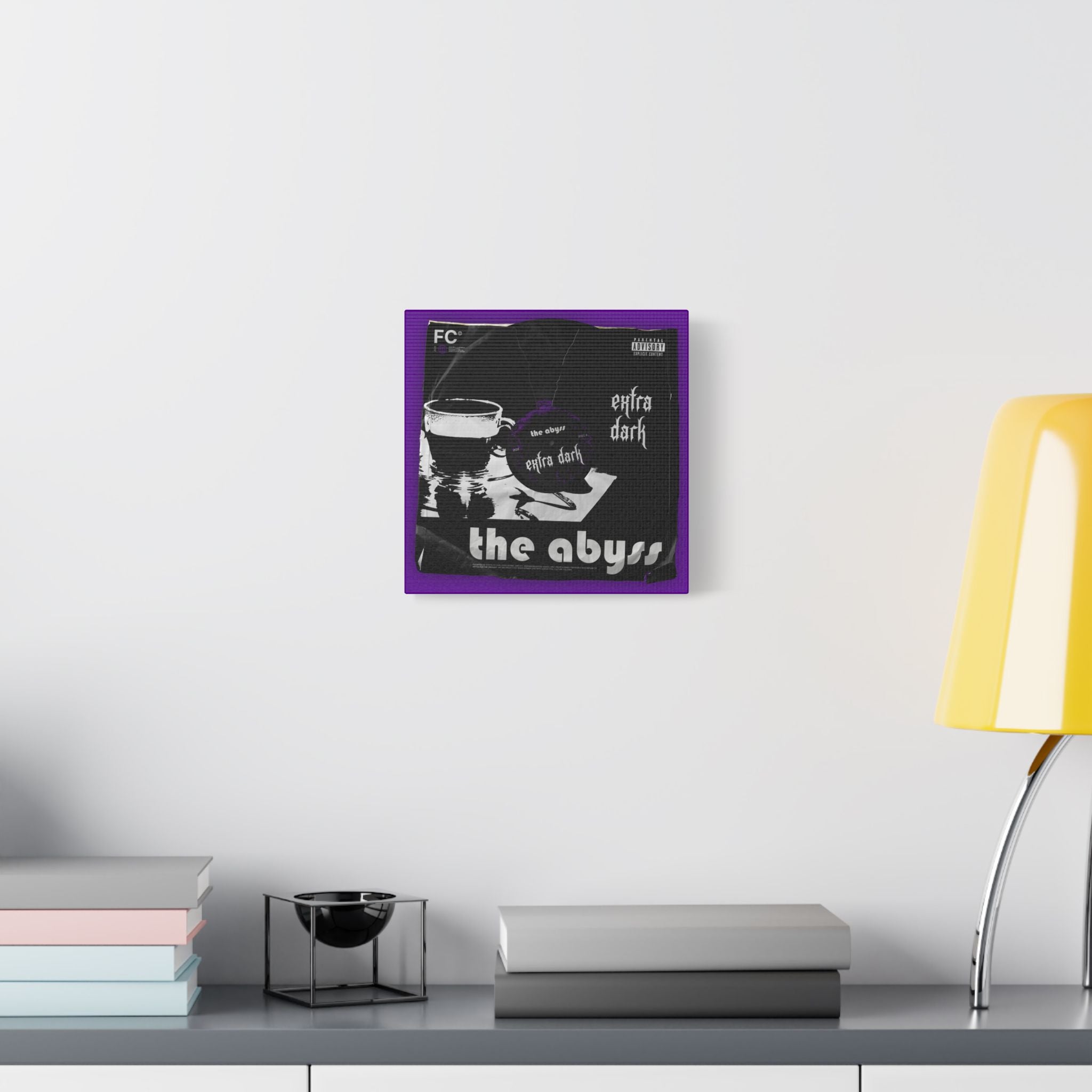 The Abyss Vinyl Satin Canvas Stretched | Wall Art
