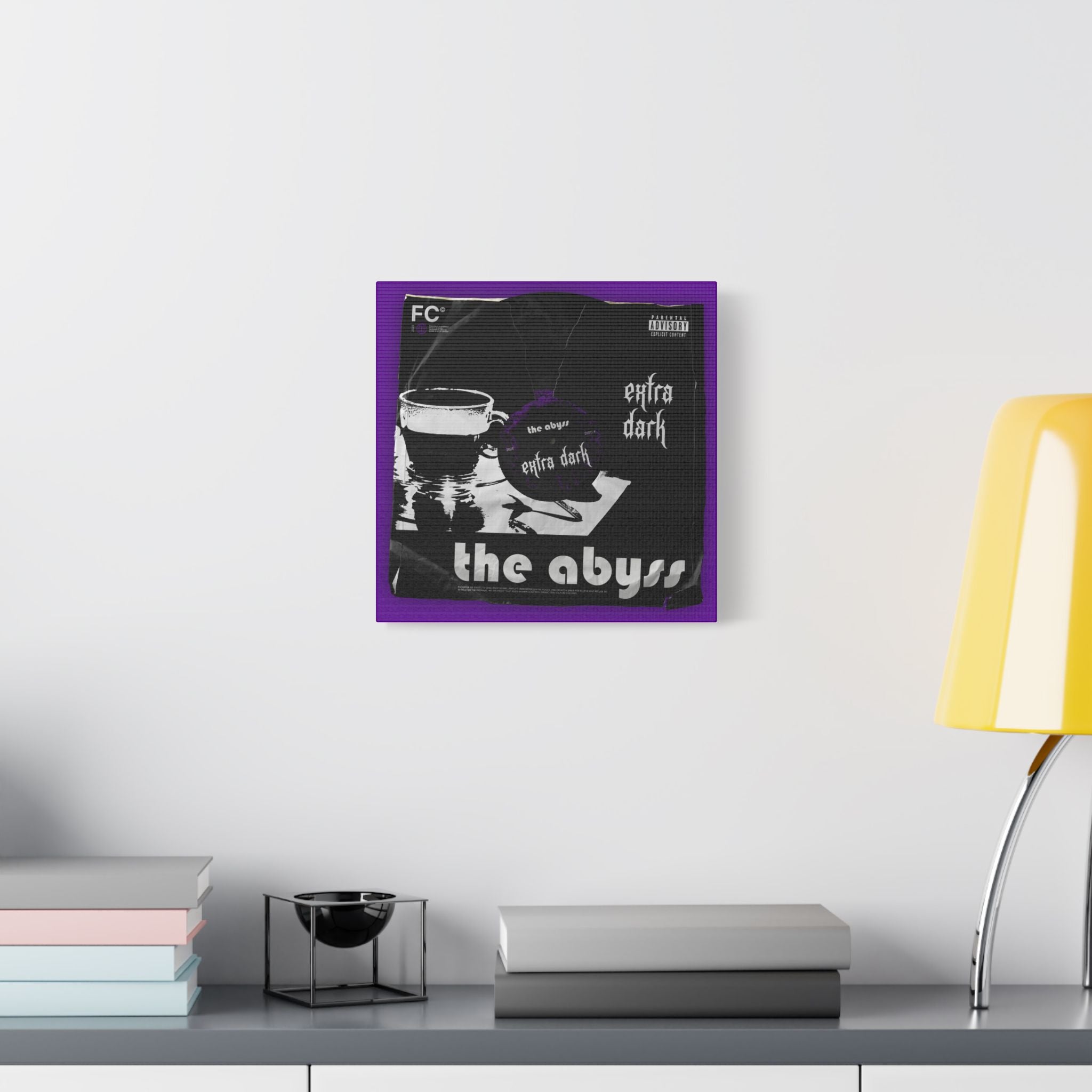 The Abyss Vinyl Satin Canvas Stretched | Wall Art