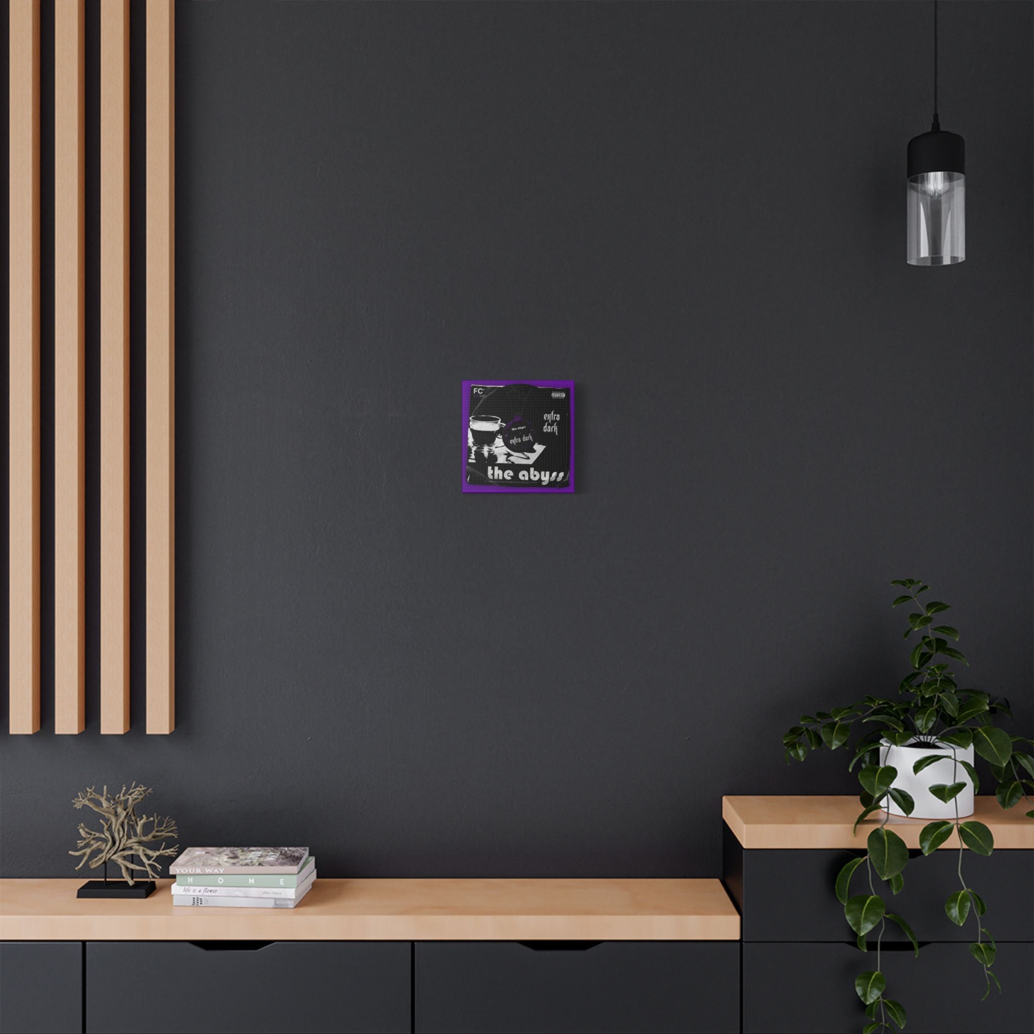 The Abyss Vinyl Satin Canvas Stretched | Wall Art