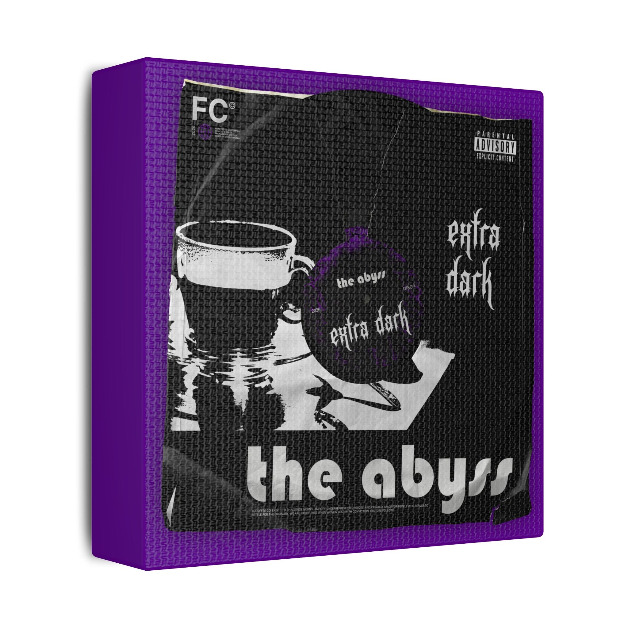 The Abyss Vinyl Satin Canvas Stretched | Wall Art