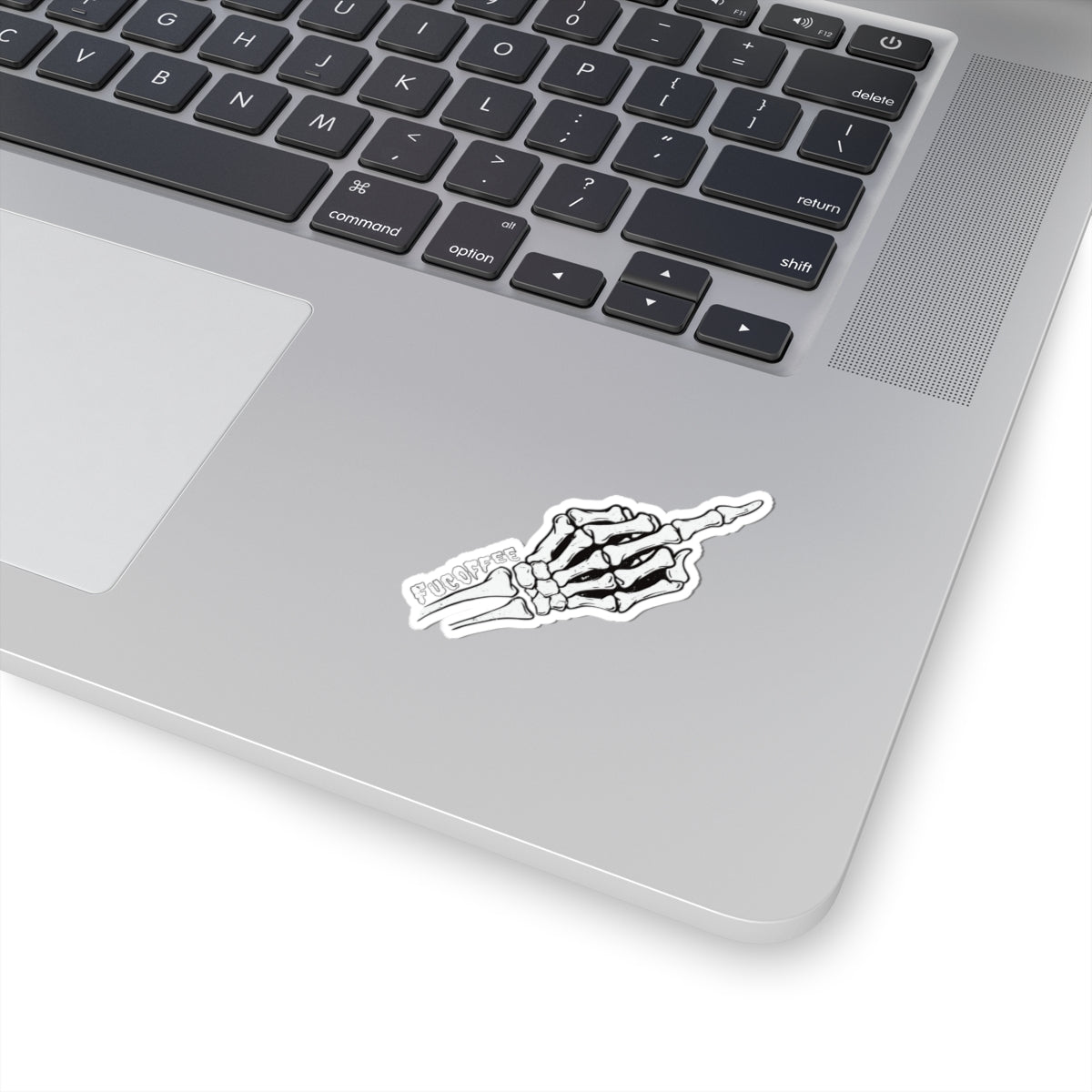 Skeleton Middle Finger Sticker