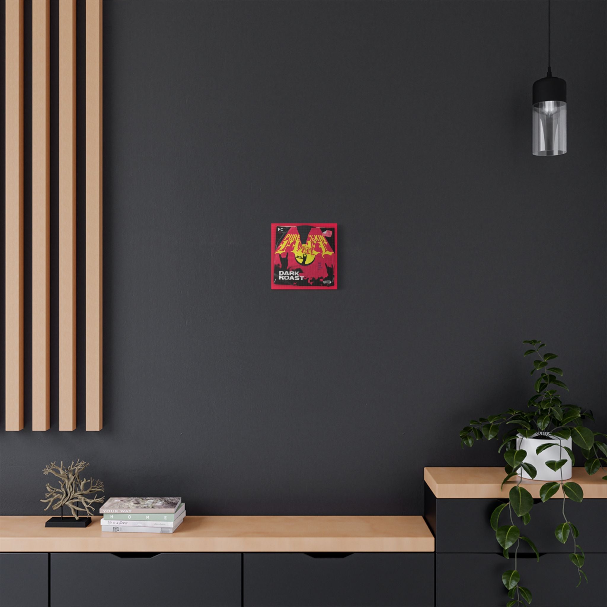 Pure F*%kin' Fuel Vinyl Satin Canvas Stretched | Wall Art