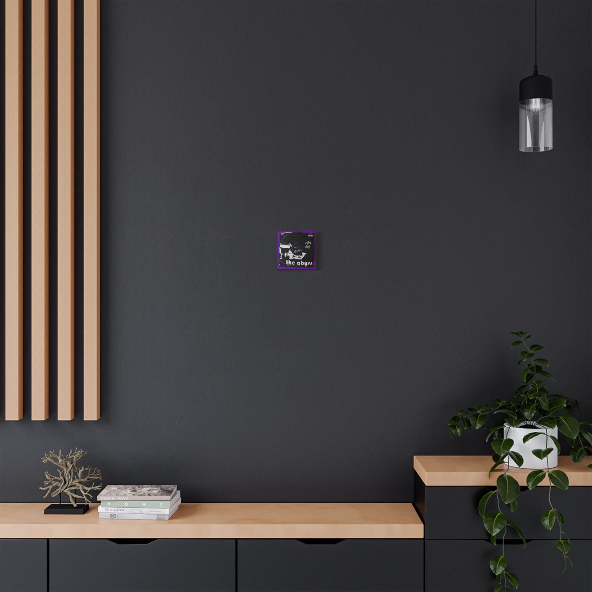 The Abyss Vinyl Satin Canvas Stretched | Wall Art