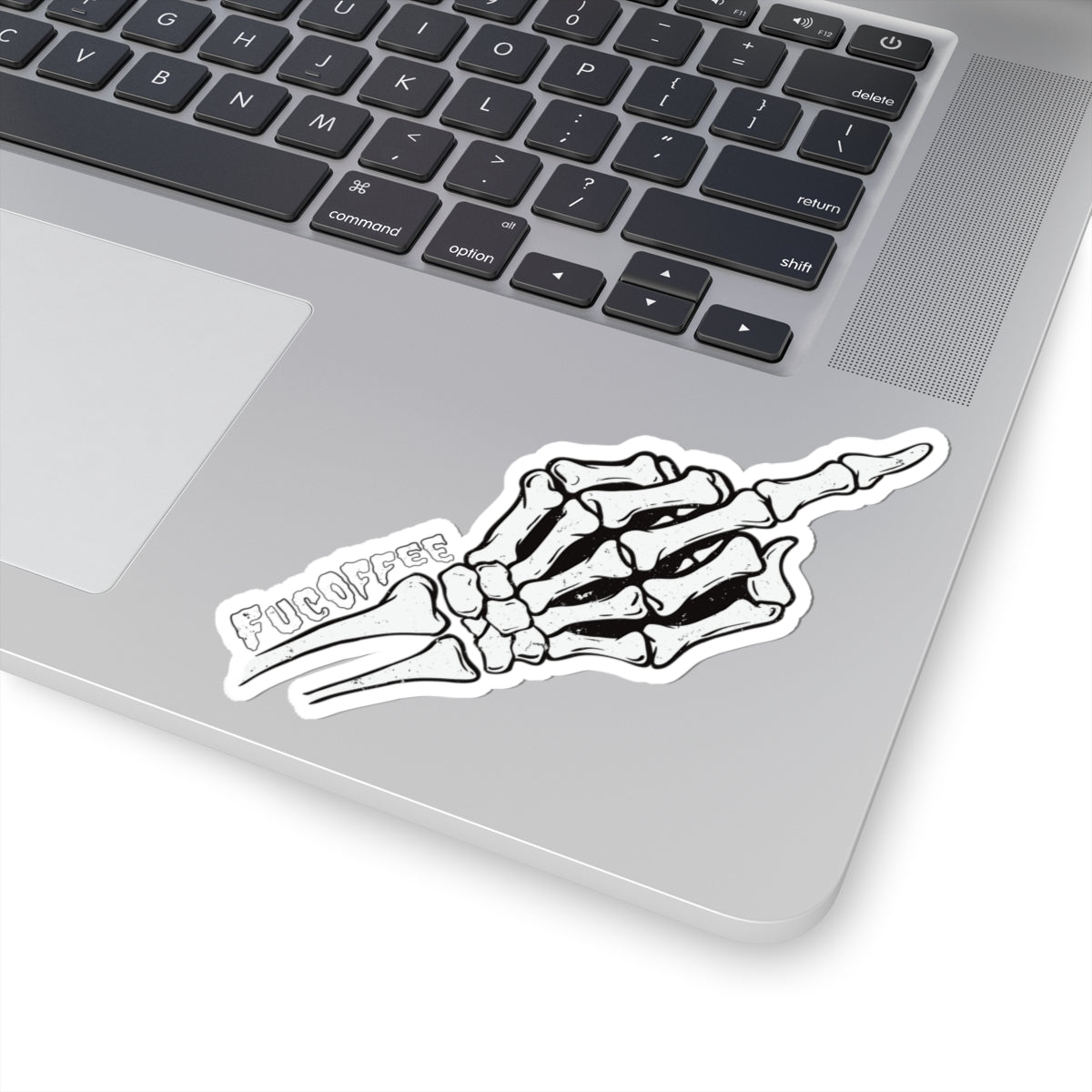 Skeleton Middle Finger Sticker