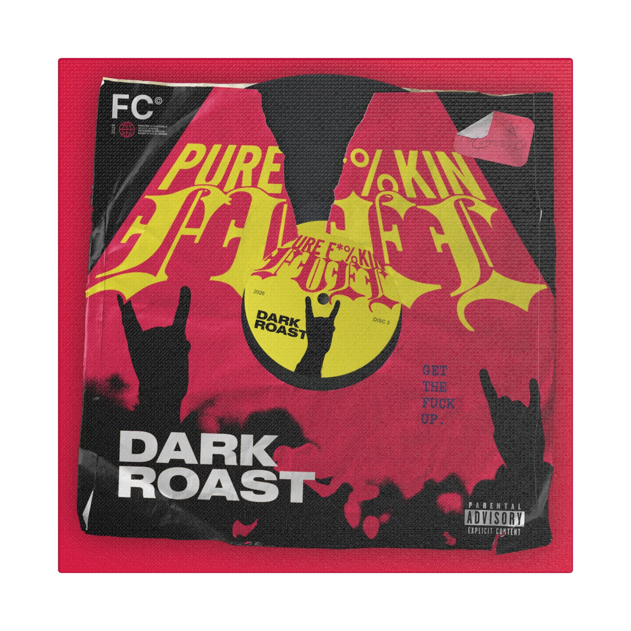 Pure F*%kin' Fuel Vinyl Satin Canvas Stretched | Wall Art