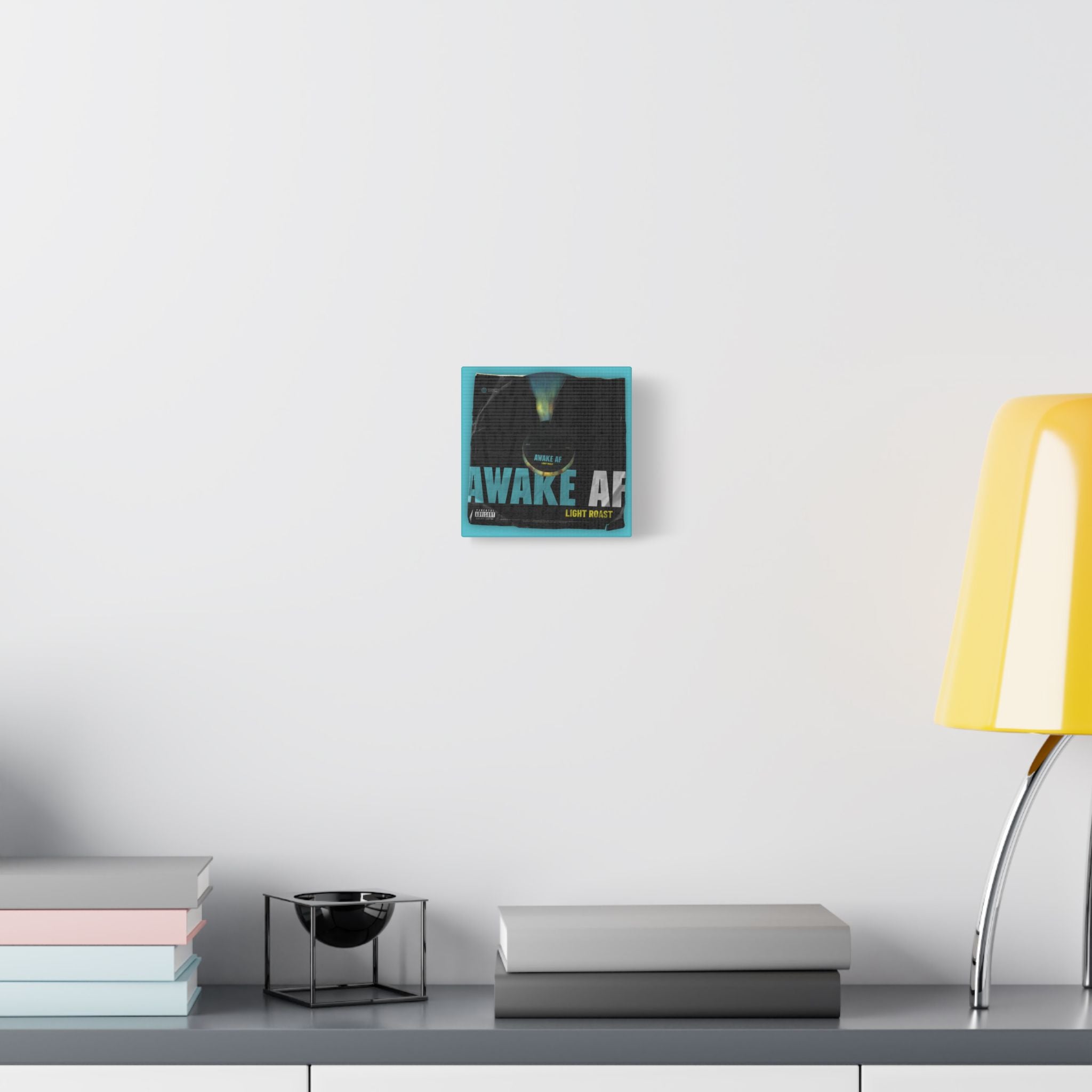 Awake AF Vinyl Satin Canvas Stretched | Wall Art