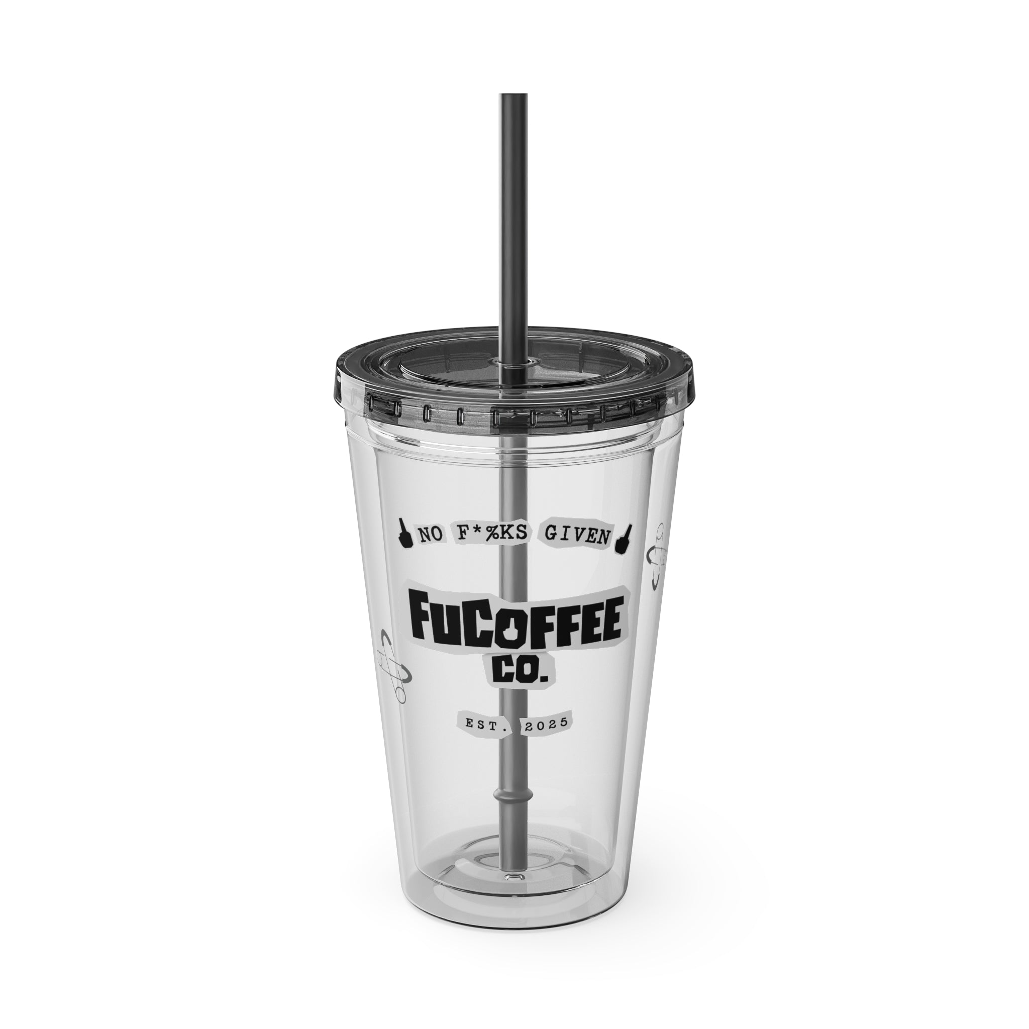 FuCoffee Co. 16oz To-Go Cup Black