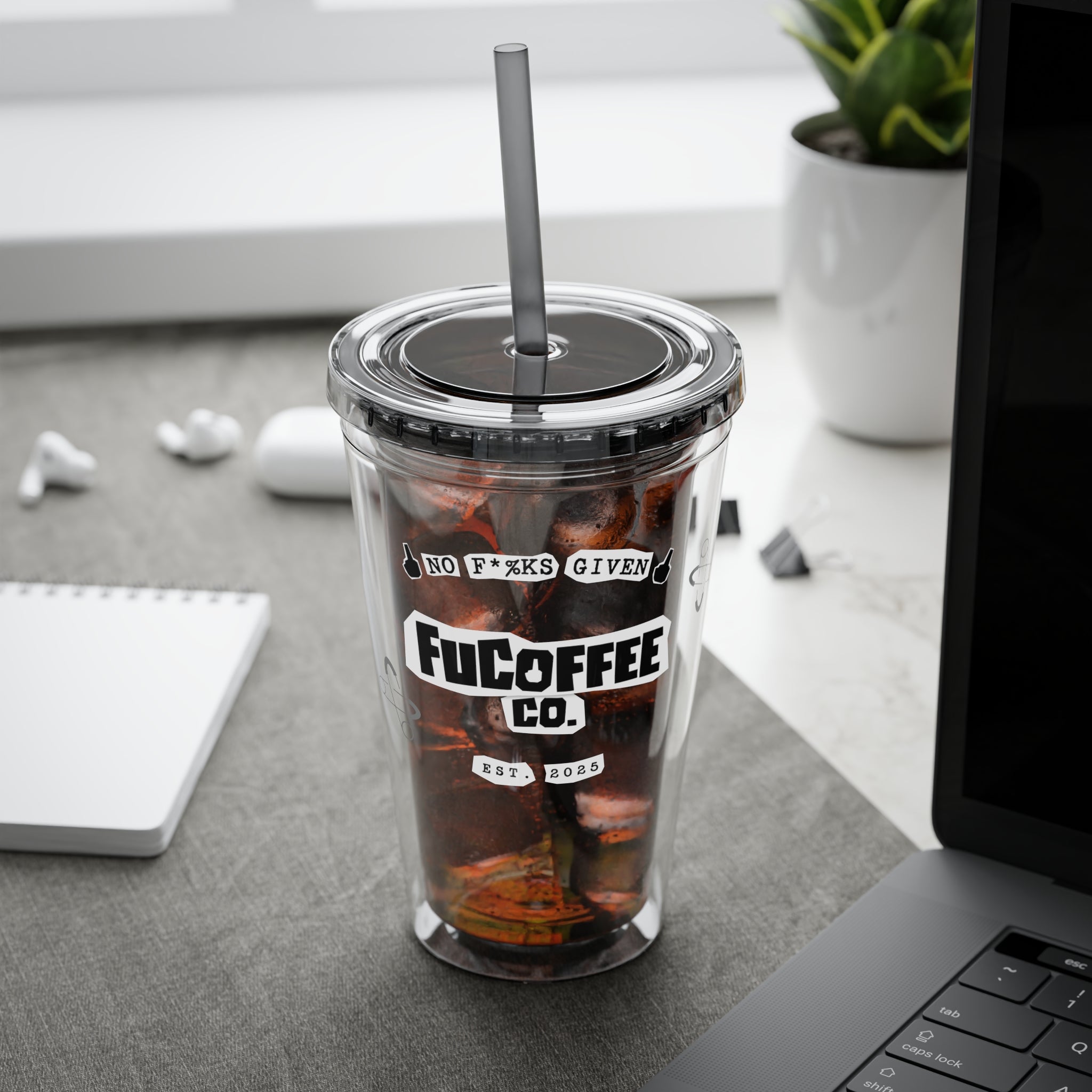 FuCoffee Co. 16oz To-Go Cup Black