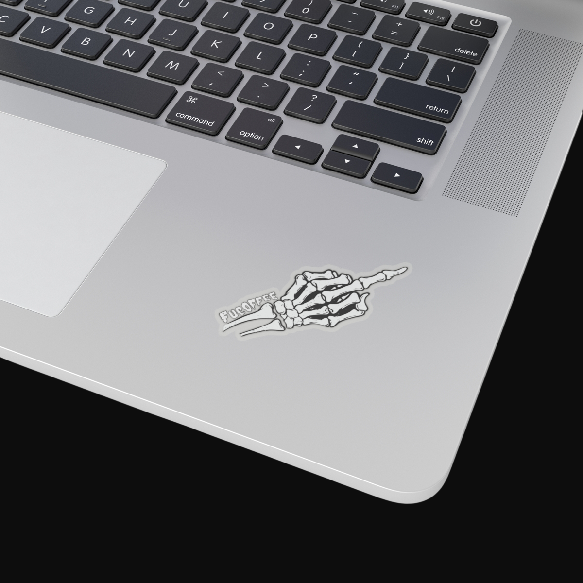 Skeleton Middle Finger Sticker