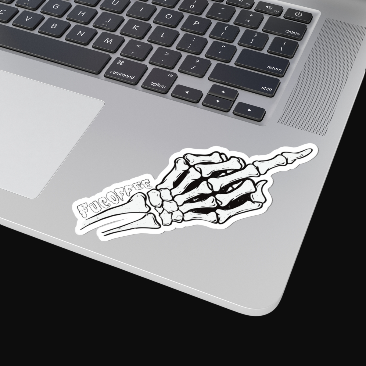 Skeleton Middle Finger Sticker